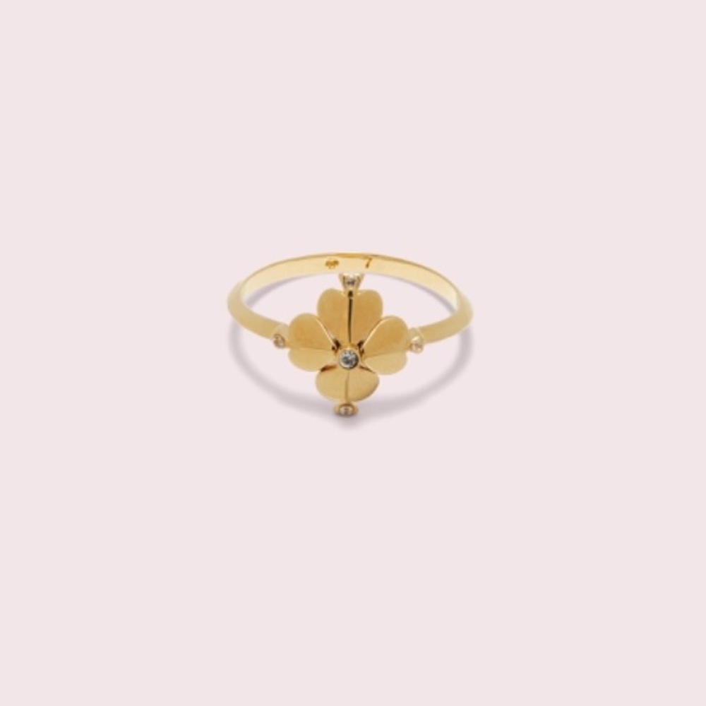 Kate Spade legacy logo spade flower ring
